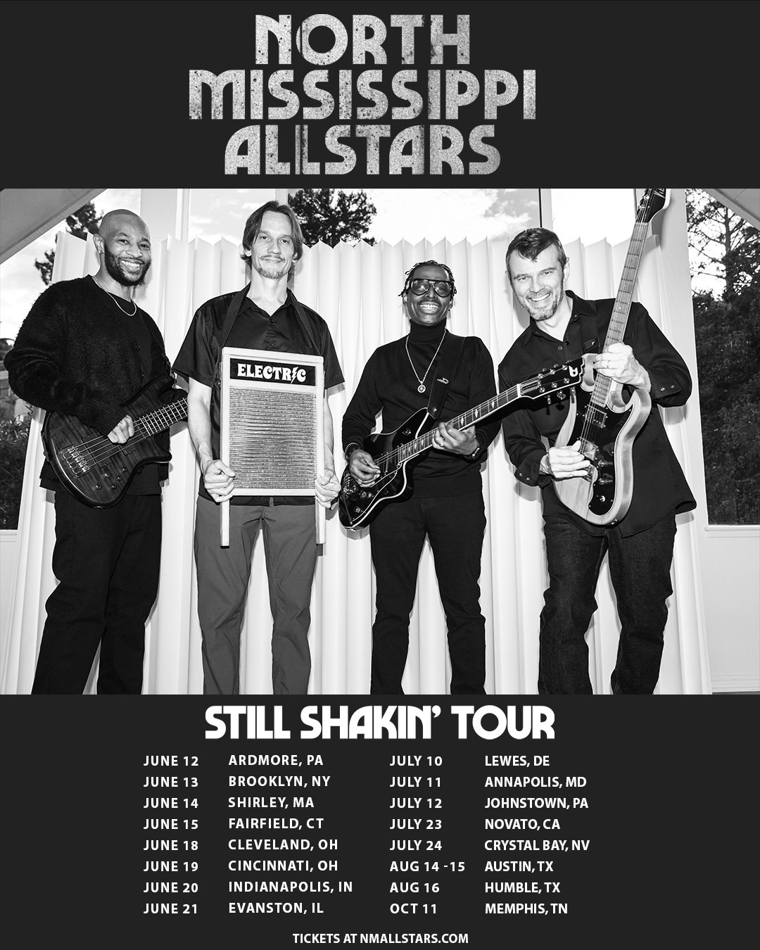 North Mississippi Allstars Still Shakin' Tour Poster 2025